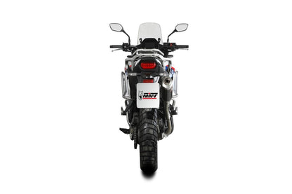 Escape homologado Mivv Dakar en Acero negro para Honda XL 750 Transalp 23-26