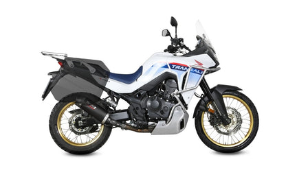 Escape homologado Mivv OVAL en Acero negro para Honda XL 750 Transalp 23-26