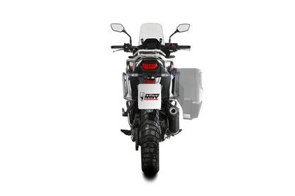 Escape homologado Mivv OVAL en Acero negro para Honda XL 750 Transalp 23-26