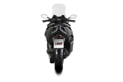 Escape homologado Mivv SR-1 en Acero negro para Kymco AK 550 21-24