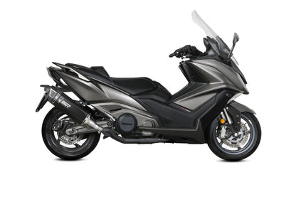 Escape homologado Mivv SR-1 en Acero negro para Kymco AK 550 21-24