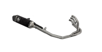 Escape completo ARROW Veloce homologado en aluminio negro con colectores en acero inoxidable para TRIUMPH STREET TRIPLE 765 RS 23-24 - vista 1