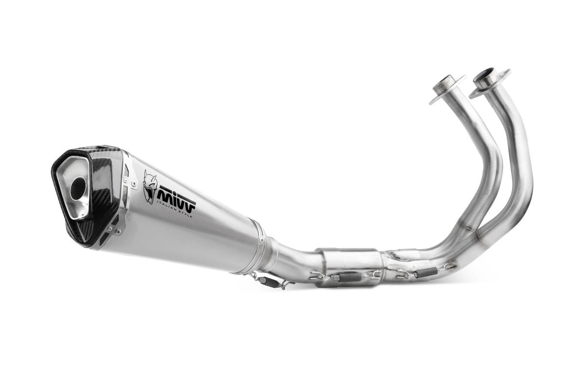 Escape completo homologado Mivv Delta Race en Acero inox. para Kawasaki Z 650 24-26 | Ninja 650 24-26