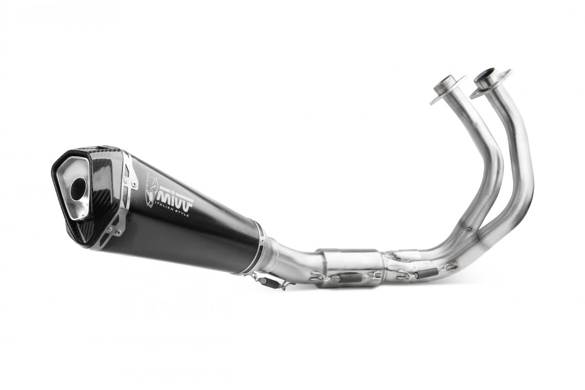 Escape completo homologado Mivv Delta Race en Acero negro para Kawasaki Z 650 24-26 | Ninja 650 24-26