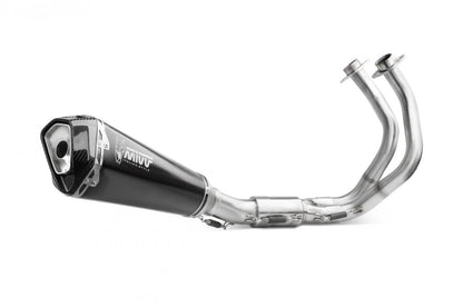 Escape completo homologado Mivv Delta Race en Acero negro para Kawasaki Z 650 24-26 | Ninja 650 24-26