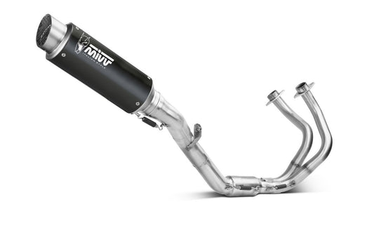Escape completo homologado Mivv GP PRO en Acero negro para Kawasaki Z 650 24-26 | Ninja 650 24-26