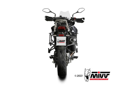 Escape homologado Mivv OVAL en Carbono para Benelli TRK 702 X 23-26 | TRK 702 23-26