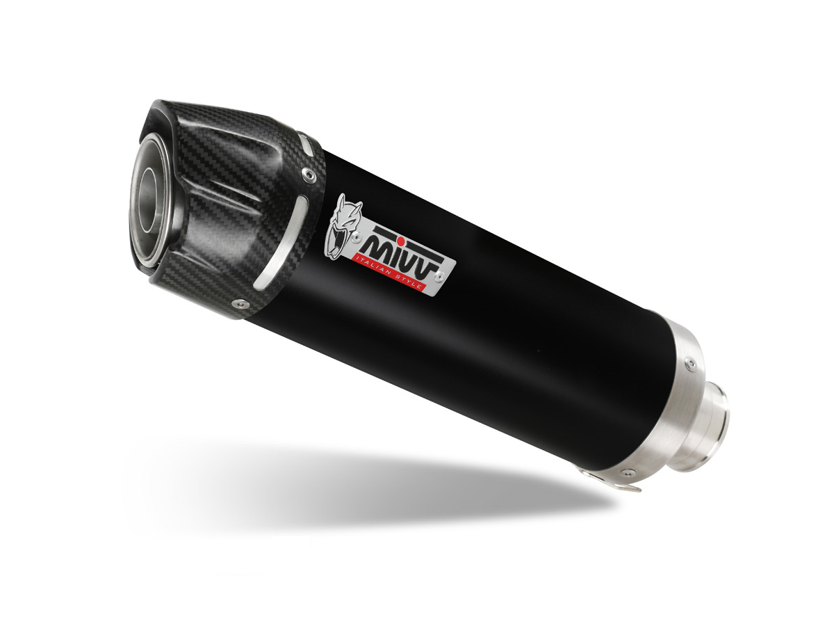 Escape homologado Mivv GP en Acero negro para Yamaha FZ8 Fazer 800 - vista 1