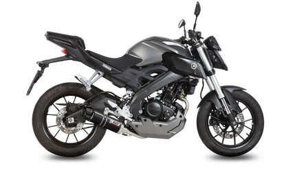Escape completo homologado Mivv GP en Acero negro para Yamaha MT 125 15-19 | YZF-R 125 14-18