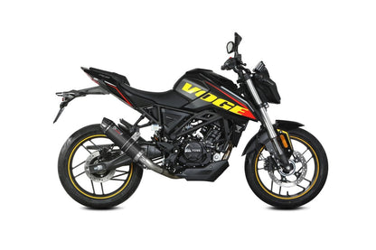 Escape completo homologado Mivv GP en carbono con tapa de carbono para Voge Brivido 125 R 23-24
