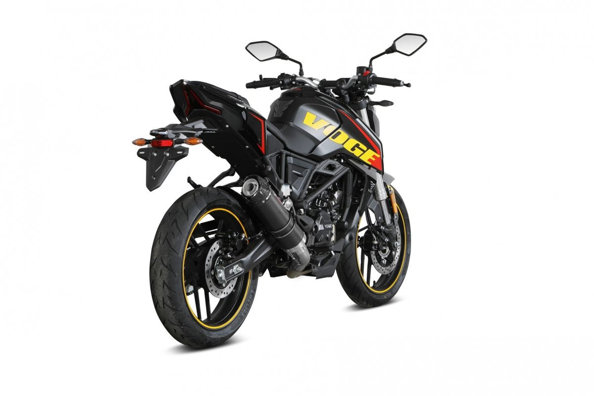 Escape completo homologado Mivv GP en carbono con tapa de carbono para Voge Brivido 125 R 23-24