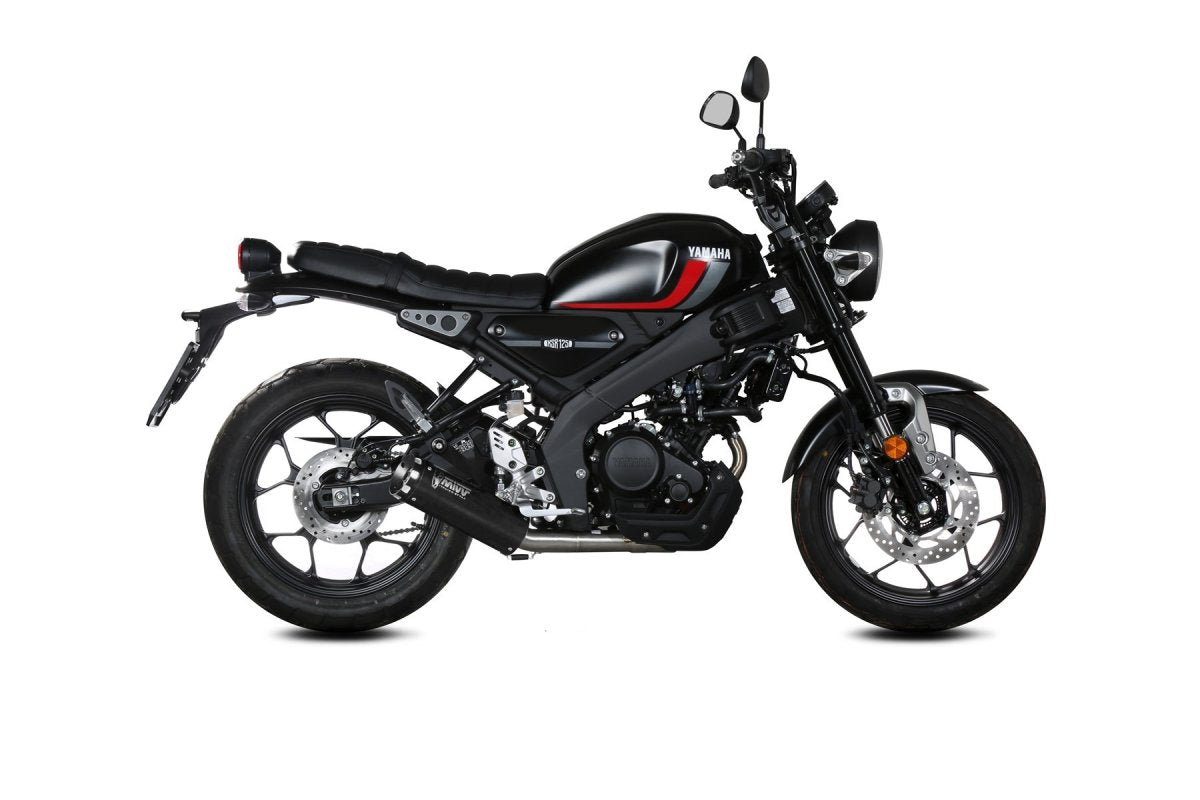 Escape completo homologado Mivv HR-1 en Acero negro para Yamaha XSR 125 22-24
