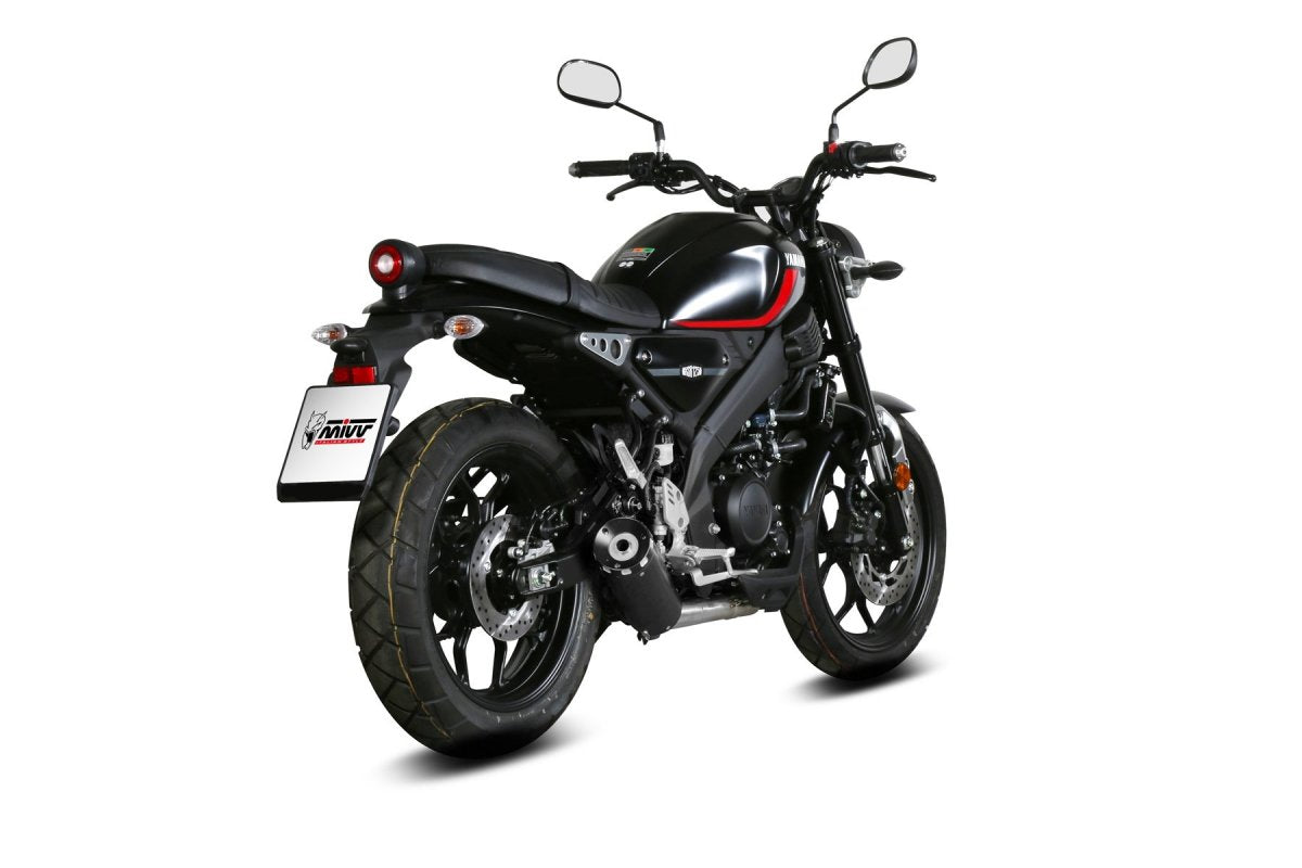 Escape completo homologado Mivv HR-1 en Acero negro para Yamaha XSR 125 22-24