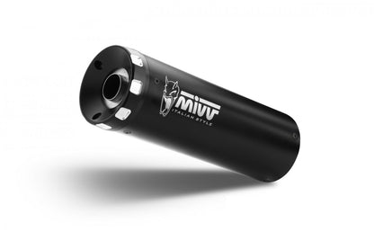 Escape completo homologado Mivv HR-1 en Acero negro para Yamaha XSR 125 22-24