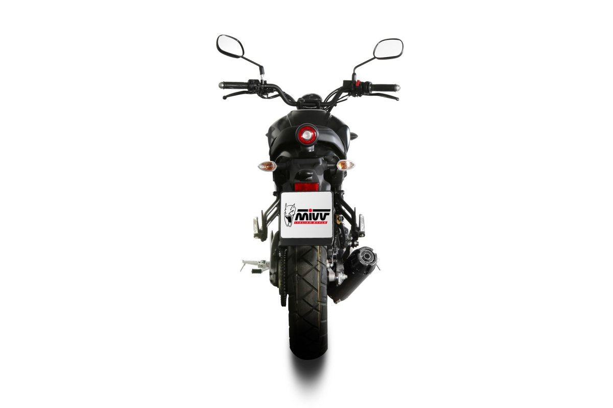 Escape completo homologado Mivv HR-1 en Acero negro para Yamaha XSR 125 22-24