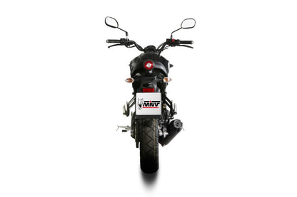 Escape completo homologado Mivv HR-1 en Acero negro para Yamaha XSR 125 22-24