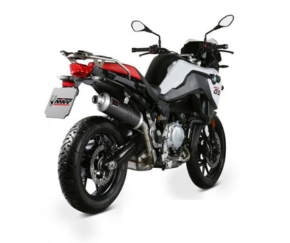 Escape homologado Mivv Dakar en Acero negro para BMW F 750 GS 18-24 | F 850 GS 18-24 | F 850 GS Adventure 18-24
