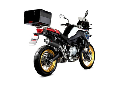 Escape homologado Mivv Dakar en Acero negro para BMW F 750 GS 18-24 | F 850 GS 18-24 | F 850 GS Adventure 18-24