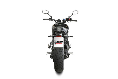 Escape completo homologado Mivv HR-1 en Acero negro para Yamaha XSR 700 21-24