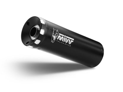 Escape completo homologado Mivv HR-1 en Acero negro para Yamaha XSR 700 21-24
