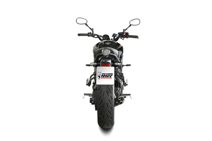 Escape completo homologado Mivv HR-1 en Acero negro para Yamaha XSR 700 21-24