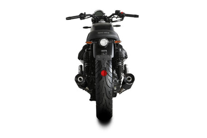 Escape homologado Mivv HR-1 en acero negro para Moto Guzzi V7 21-24