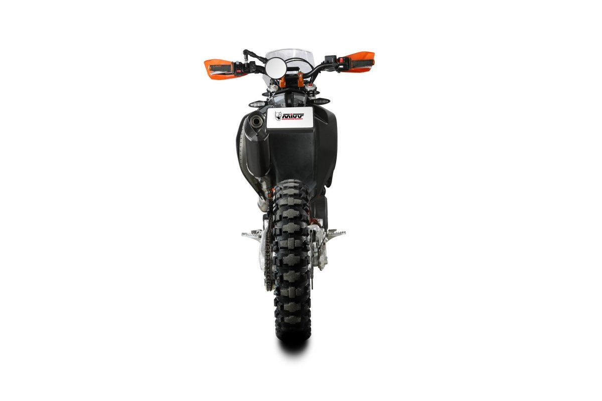 Escape homologado Mivv STR-1 en Acero negro para KTM 690 Enduro / R 21-24 | 690 SMC / R 21-24