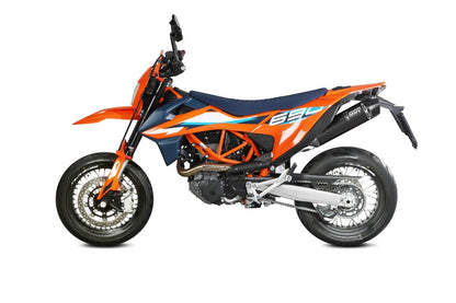 Escape homologado Mivv STR-1 en Acero negro para KTM 690 Enduro / R 21-24 | 690 SMC / R 21-24