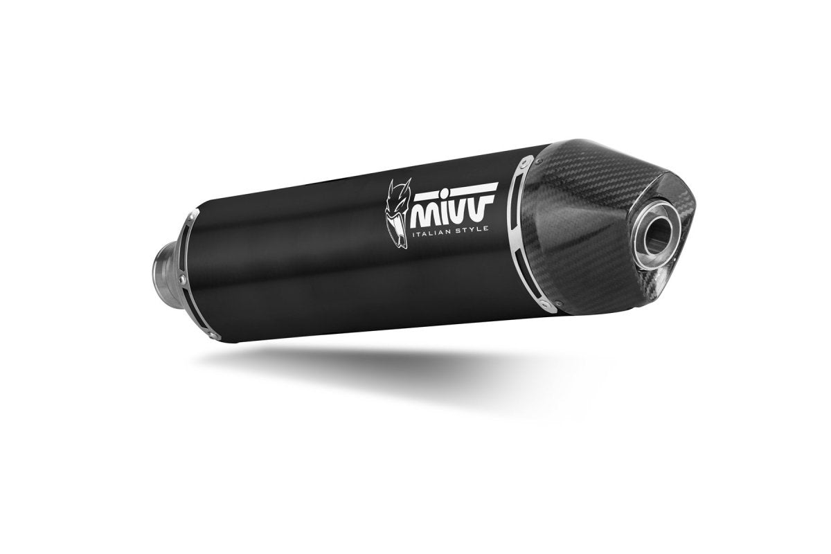 Escape homologado Mivv STR-1 en Acero negro para KTM 690 Enduro / R 21-24 | 690 SMC / R 21-24
