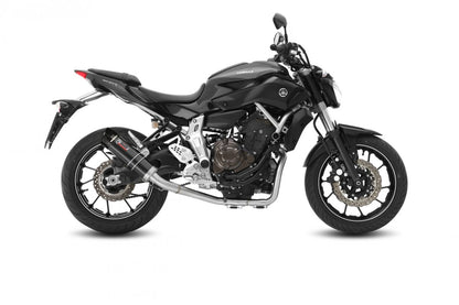 Escape completo homologado Mivv GP en Acero negro para Yamaha MT 07 14-24