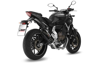 Escape completo homologado Mivv GP en Acero negro para Yamaha MT 07 14-24