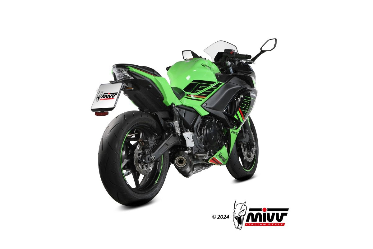 Escape completo homologado Mivv OVAL en Carbono para Kawasaki Ninja 650 24-26 | Z 650 24-26