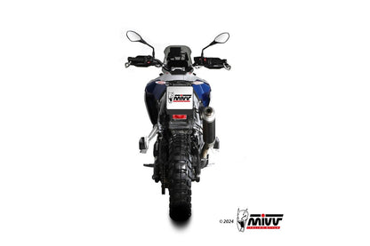 Escape homologado Mivv Dakar en Acero negro para BMW F 900 GS 24-26 | F 900 GS Adventure 24-26