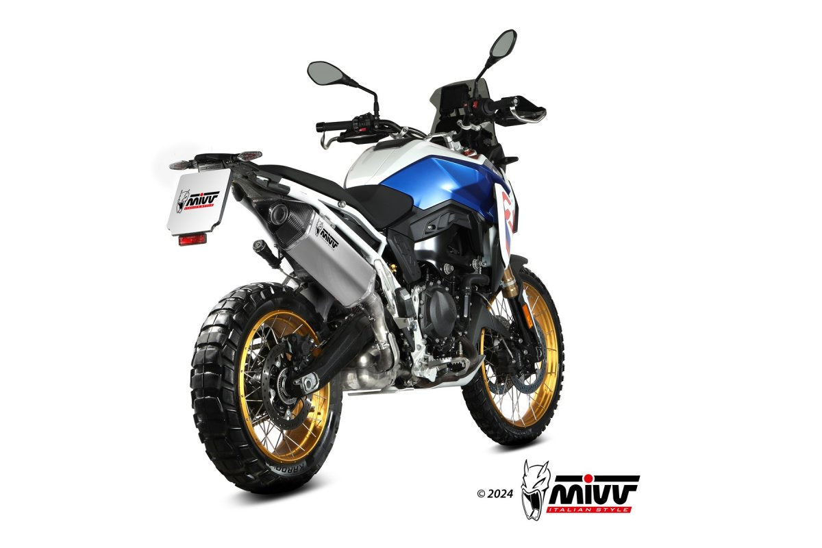 Escape homologado Mivv Speed Edge en Acero inox. para BMW F 900 GS 24-26 | F 900 GS Adventure 24-26