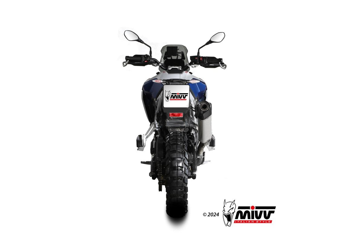 Escape homologado Mivv Speed Edge en Acero inox. para BMW F 900 GS 24-26 | F 900 GS Adventure 24-26
