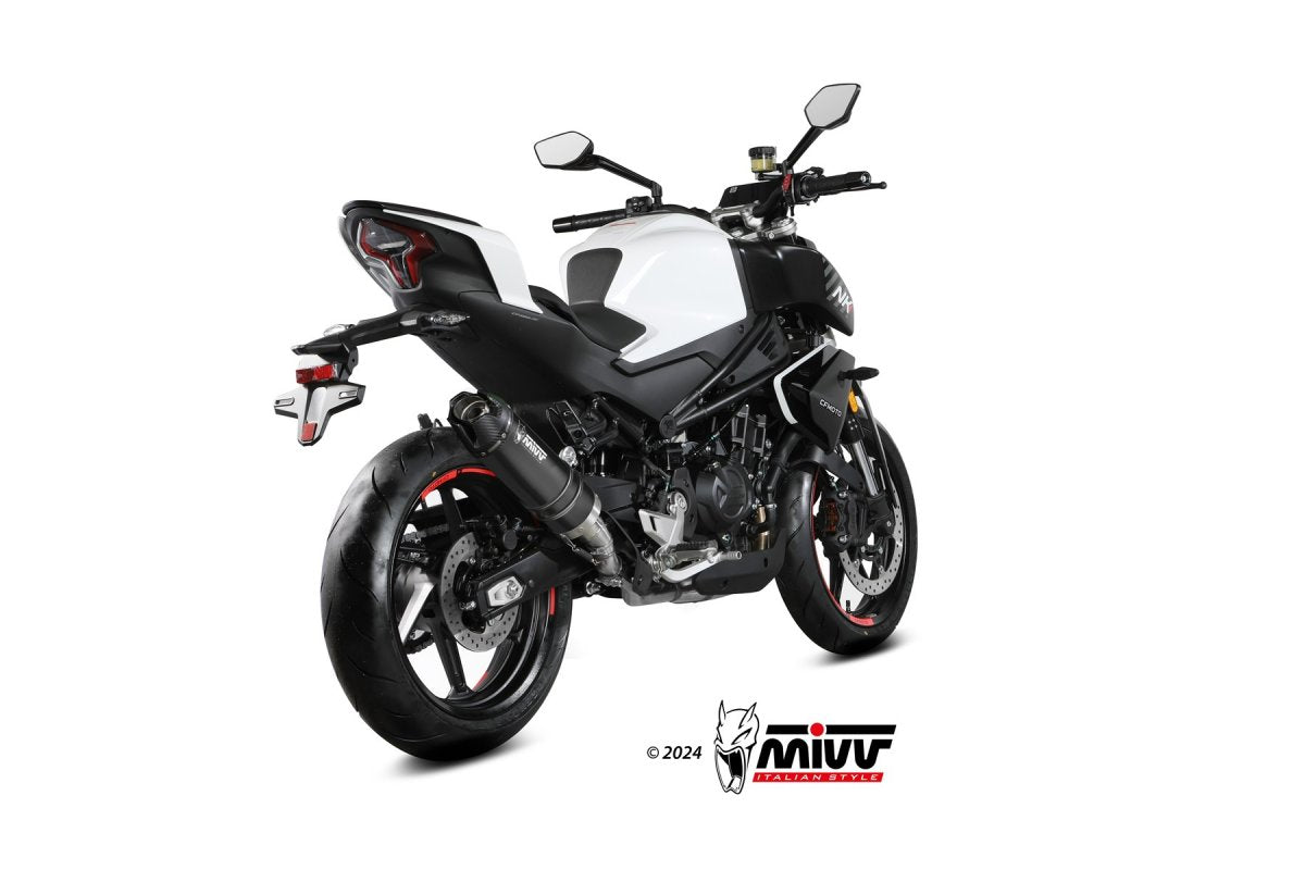 Escape homologado Mivv AK-1 en Acero negro para CF Moto 450 NK 23-24 - vista 2