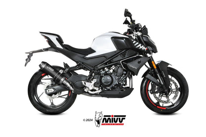 Escape homologado Mivv AK-1 en Acero negro para CF Moto 450 NK 23-24 - vista 1