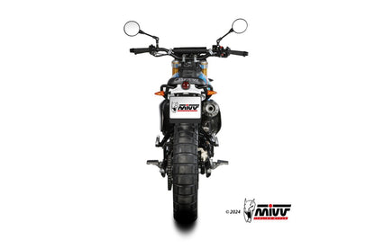 Escape completo no homologado Mivv X-M1 en Acero negro para Fantic Caballero Scrambler 500 21-24 - vista 3
