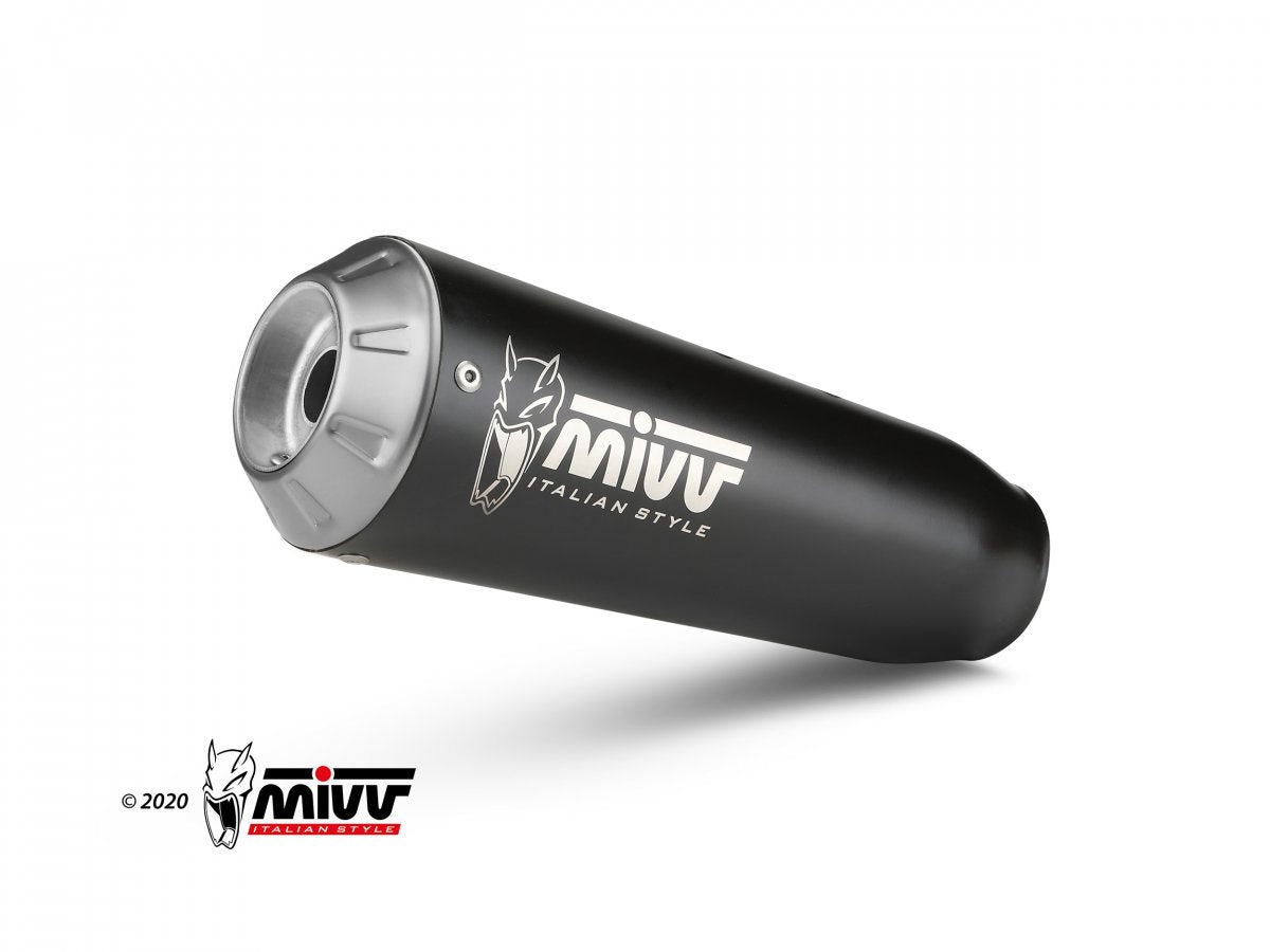 Escape completo no homologado Mivv X-M1 en Acero negro para Fantic Caballero Scrambler 500 21-24 - vista 4