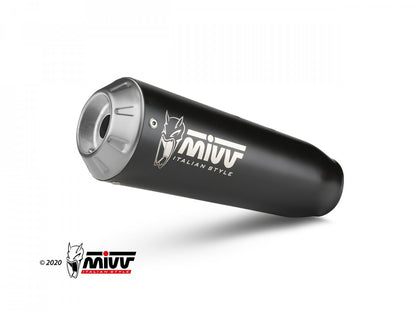 Escape completo no homologado Mivv X-M1 en Acero negro para Fantic Caballero Scrambler 500 21-24 - vista 4
