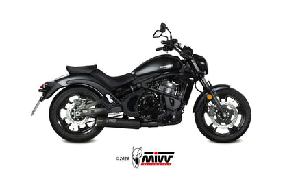 Escape completo no homologado Mivv HR-1 en Carbono para Kawasaki Vulcan 650 S 17-23
