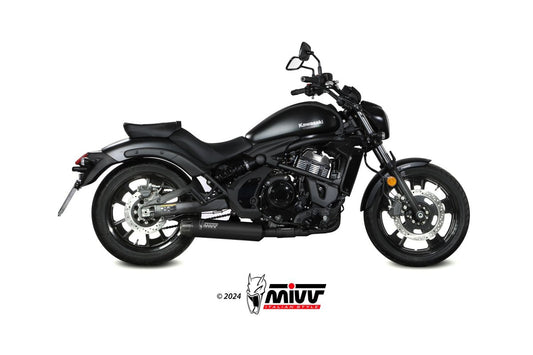 Escape completo no homologado Mivv HR-1 en Carbono para Kawasaki Vulcan 650 S 17-23