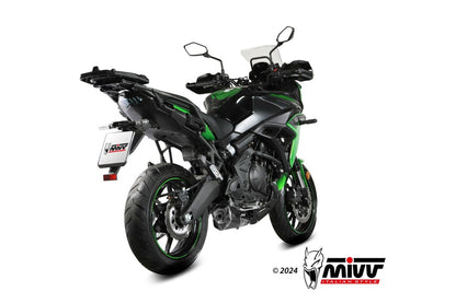 Escape completo homologado Mivv Delta Race en Acero negro para Kawasaki Versys 650 24-26