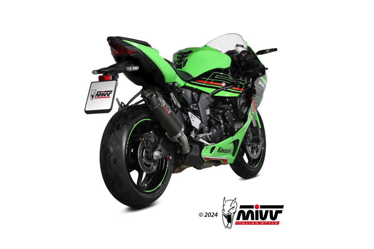 Escape homologado Mivv AK-1 en Carbono para Kawasaki ZX-6R / 636 24-26