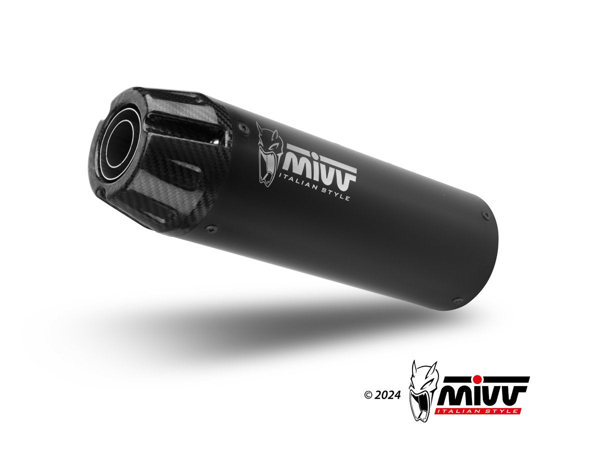 Escape homologado Mivv HR-1 en Acero negro para Honda CL 500 23-24