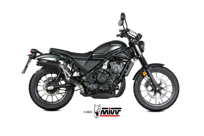 Escape homologado Mivv HR-1 en Acero negro para Honda CL 500 23-24 (Black Moon)