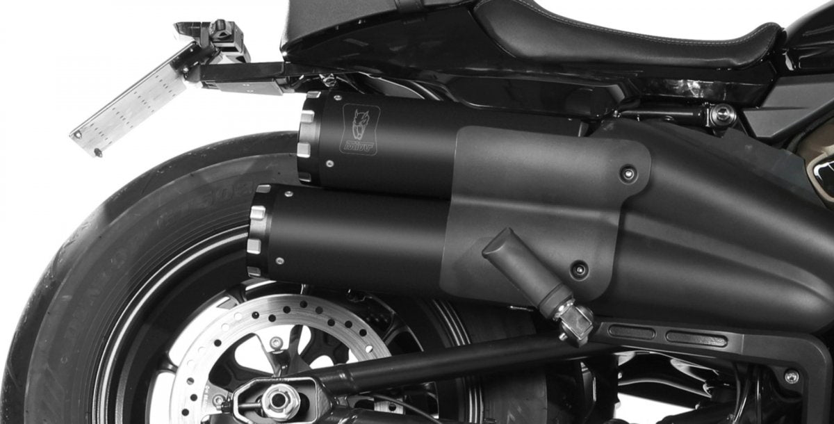 Escape homologado Mivv HR-1 en Acero negro para HARLEY-DAVIDSON Sportster S 21-24