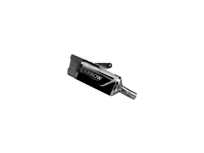 Escape ARROW Indy Race homologado en aluminio negro para KAWASAKI Z 500 24-26 | NINJA 500 24-26 - vista 1