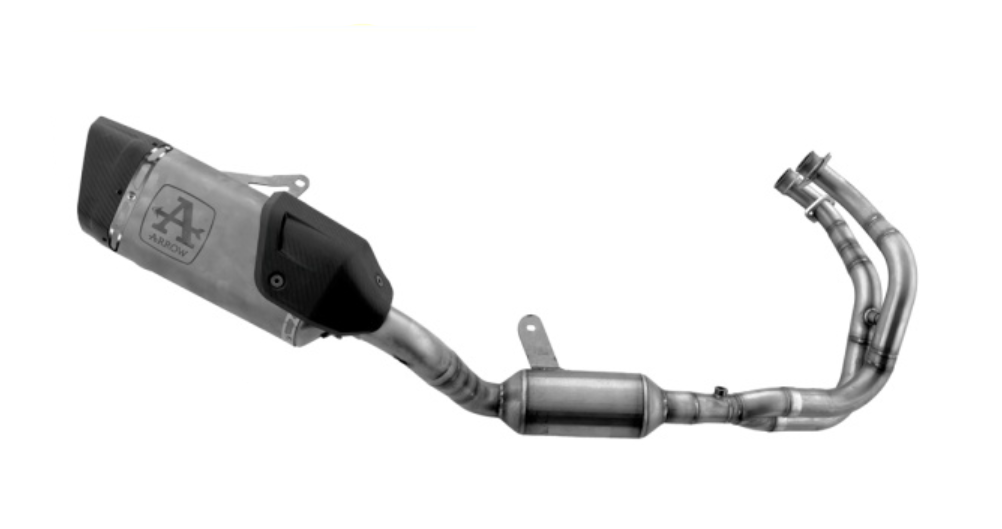 Escape completo ARROW Pista homologado en titanio con colectores en acero inoxidable para YAMAHA YZF R7 21-24 - vista 1