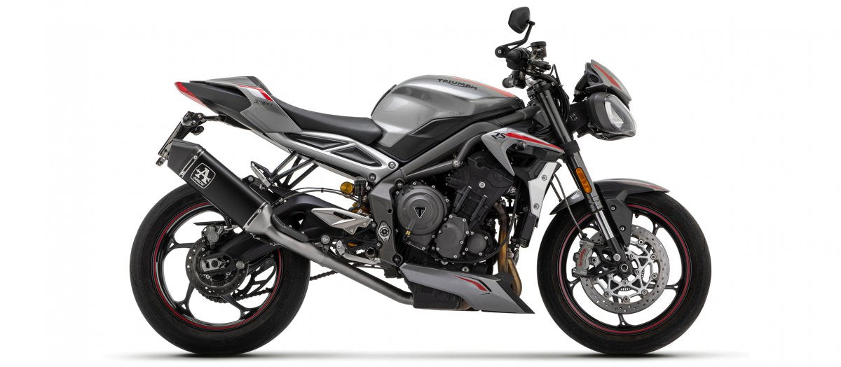 Escape ARROW Veloce homologado en aluminio negro para TRIUMPH STREET TRIPLE 765 / R / RS 20-22 - vista 3